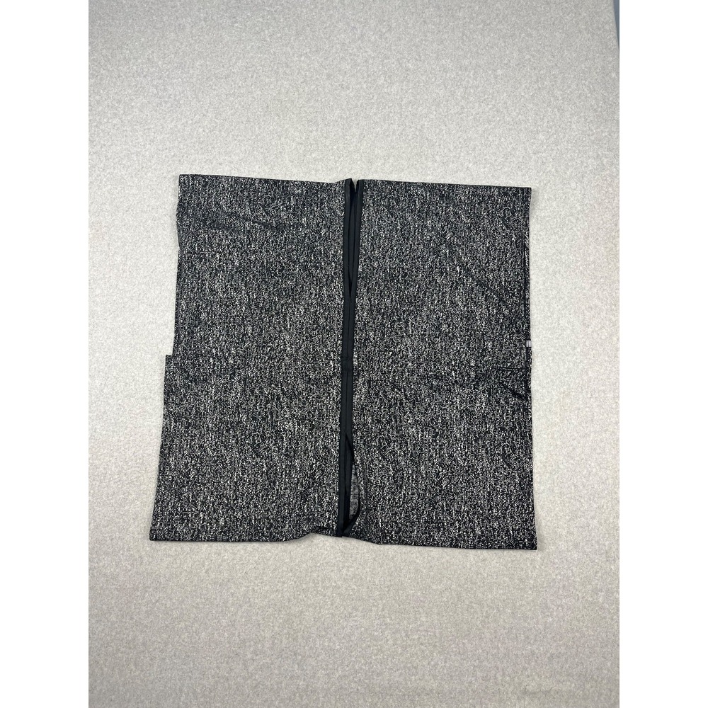 Lululemon Vinyasa Wrap Scarf Black White Speckled Herringbone Pattern O/S‎